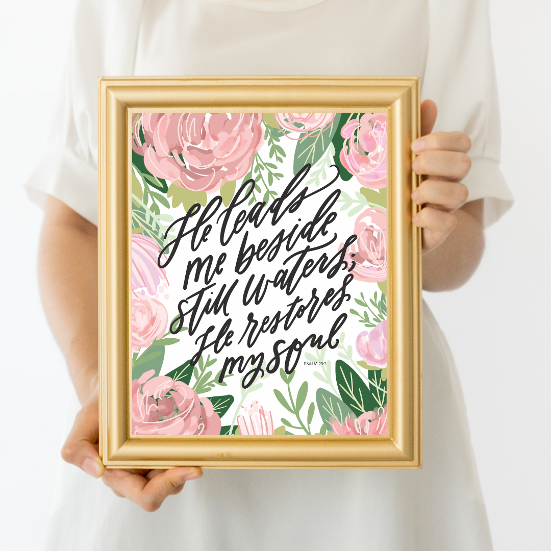 Psalm 23 8x10 Art Print