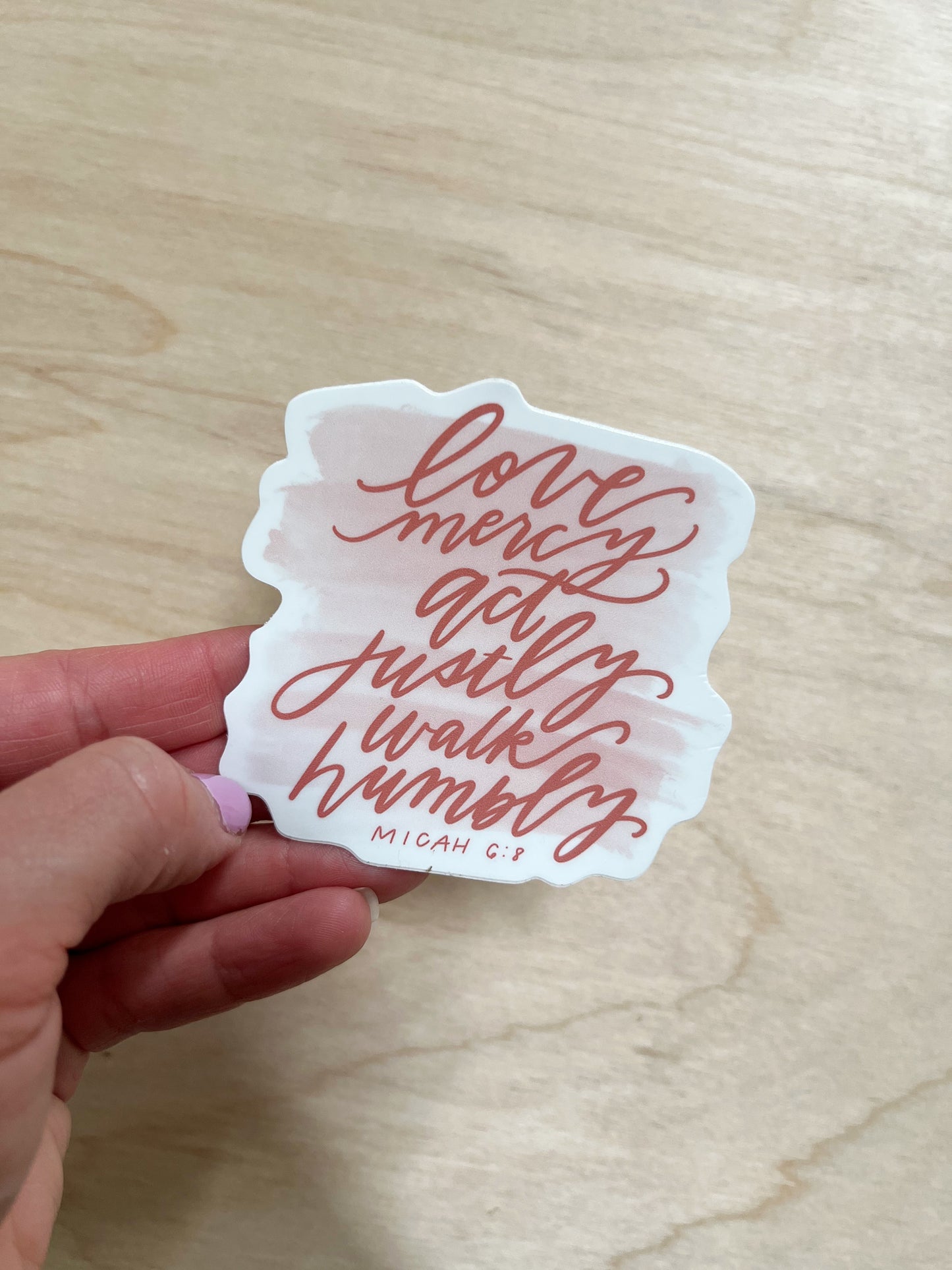 Micah 6:8 Sticker