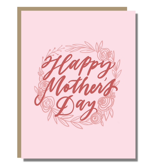 Pink Happy Mother's Day Card