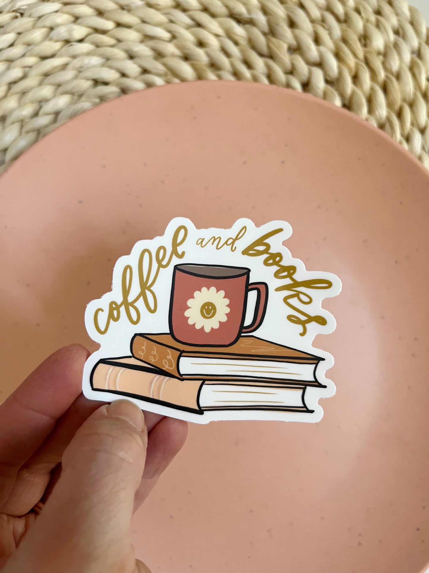 Coffee & Books Sticker