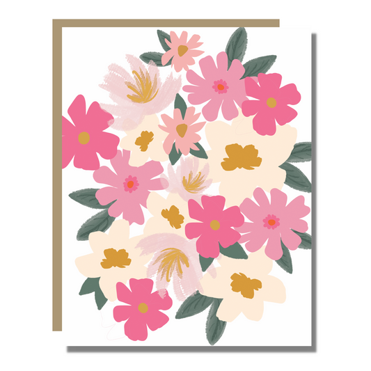 Pink Lemonade Floral Card