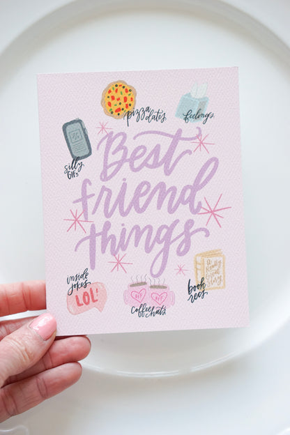 Best Friend Things Card