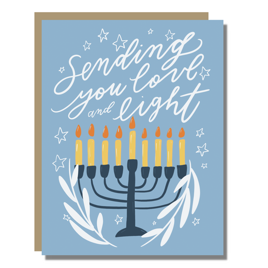 Hanukkah Love & Light Greeting Card