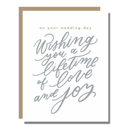 Lifetime of Joy Wedding Card