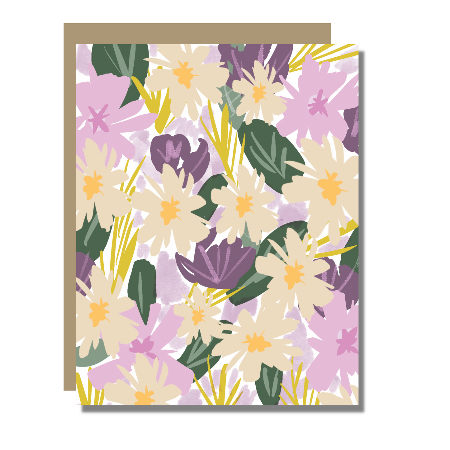 Violet Floral Card