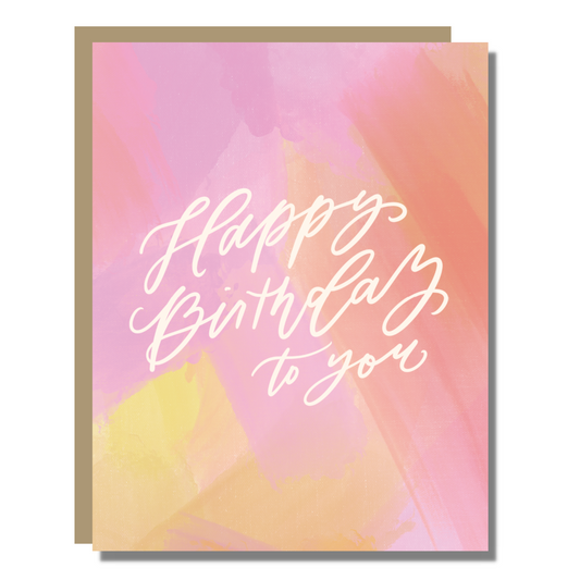 Tie Dye Happy Birthday Card