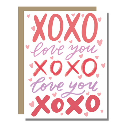 XOXO Love You Card