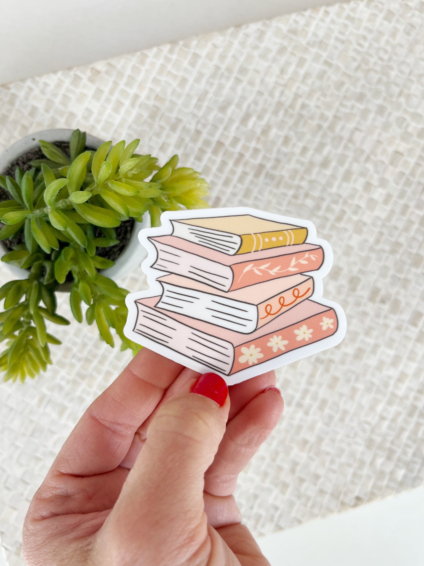 Book Stack Sticker