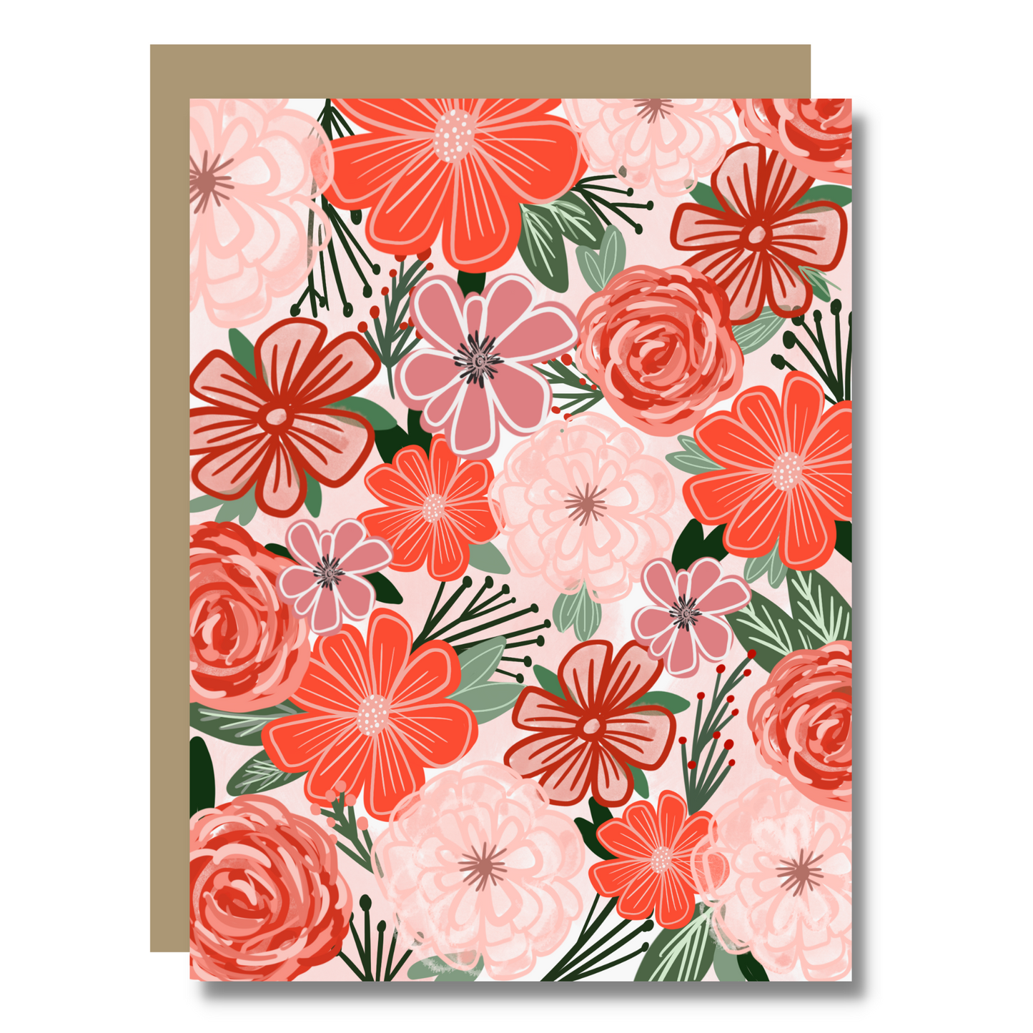 Christmas Floral Card