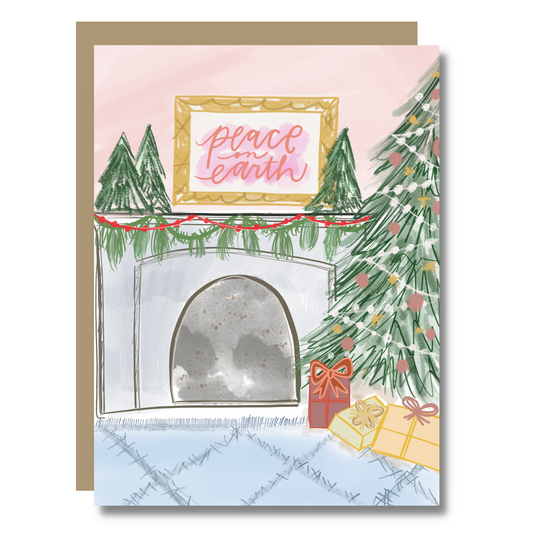 Christmas Mantle Card