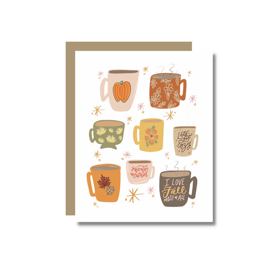 Fall Mugs Card