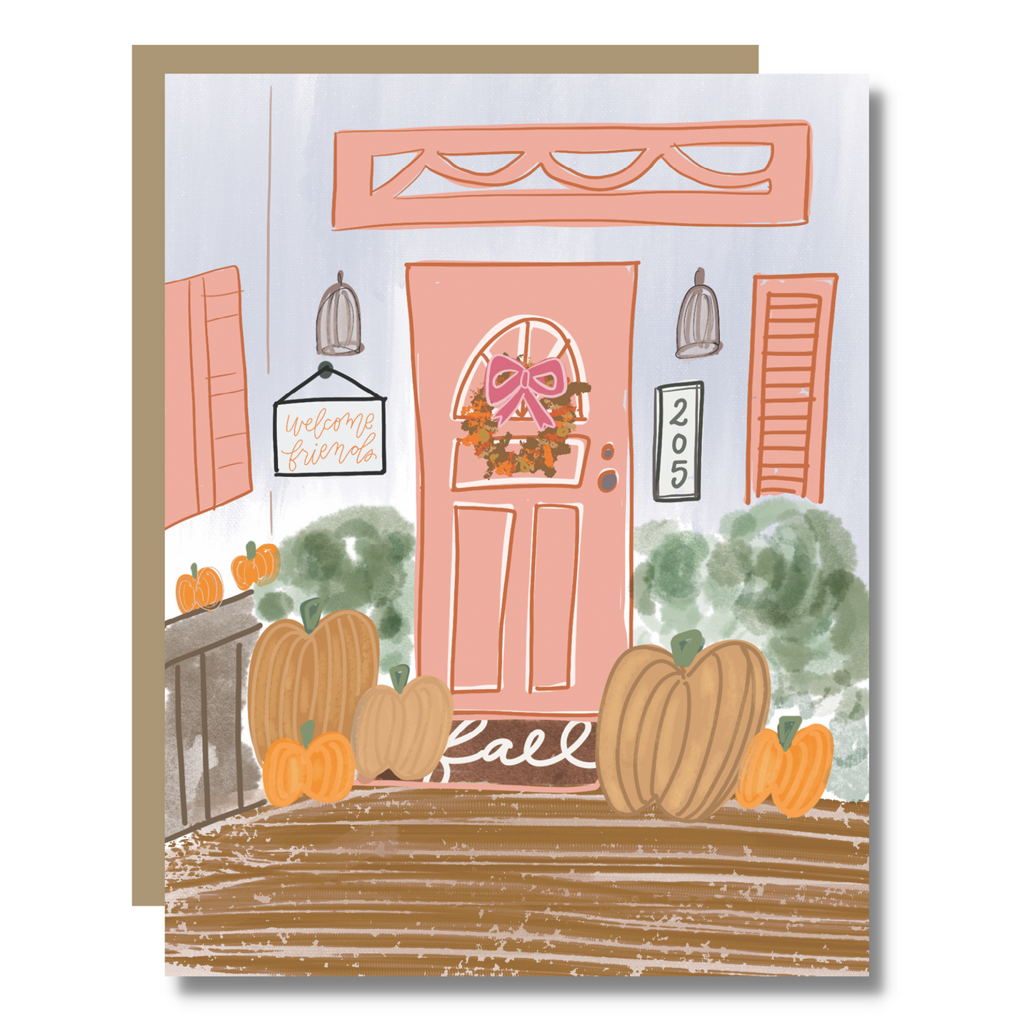 Fall Porch Card