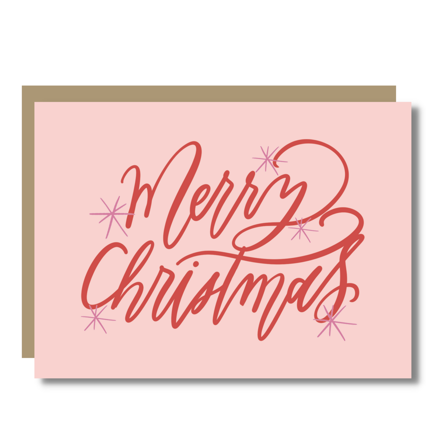 Pink Christmas Card