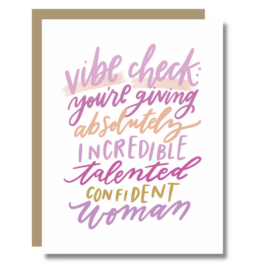 Vibe Check Card